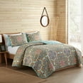 thumbnail image 2 of VCNY Home Yara 3-Piece Multicolor Medallion Quilt Set, King, Adult, Unisex, 2 of 5