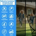 thumbnail image 3 of Magnetic Screen Door 39"×82" ,Heavy Duty Doors Screen Closure with Magnets for Sliding, Patio, French, Front and Back Door, Kid and Pet Friendly, Easy Install,Black,Free Double-sides Tape, 3 of 8