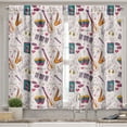 thumbnail image 2 of Ambesonne Music Valance & Curtain, Drums Speakers Records, 55"x30", Multicolor, 2 of 6