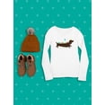 thumbnail image 3 of Image Conscious Birds On A Dachsund Long Sleeve Toddler -Jay Fleck Designs, Unisex Regular Fit, 3 of 4