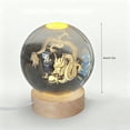 thumbnail image 6 of 3.14in 3D Dragon Crystal Ball Engraved with WoodenBase, Figurines Gift for Men Women Glass Decor Ball for Home Decor, 6 of 6