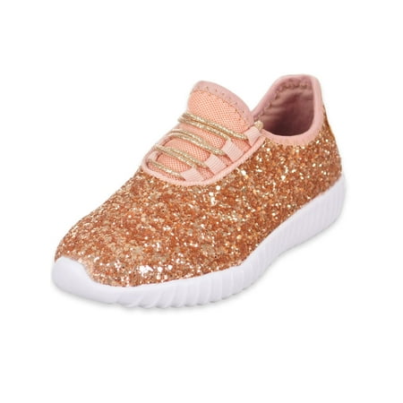 Bell Silver Glitter - Link Girls' Glitter on Glitter Sneakers (Sizes 4 - 4)