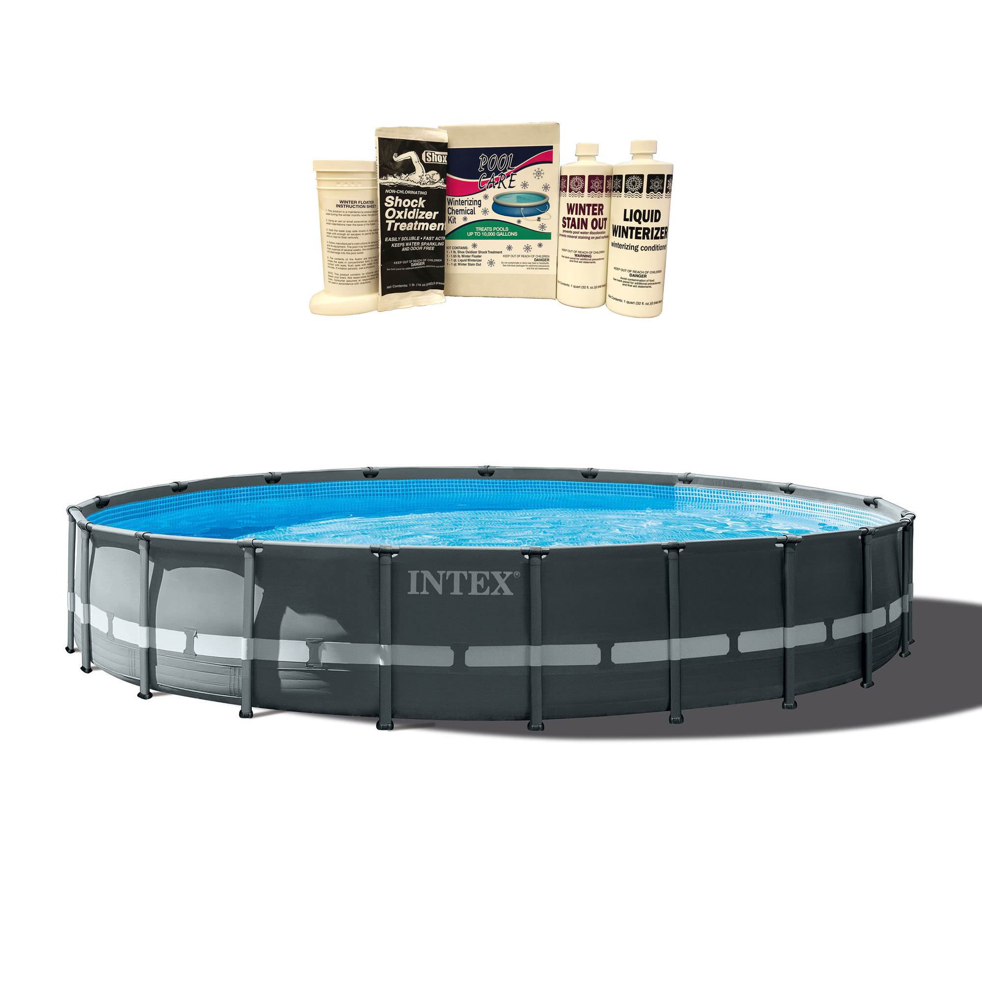 Pump & Winterizing Kit Details about   Intex 18ft x 52in Ultra XTR Round Frame Swimming Pool 
