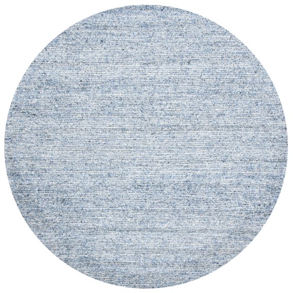 SAFAVIEH Himalaya Walter Solid Area Rug, Blue, 6' x 6' Round