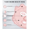thumbnail image 4 of Máscara facial SDKWDH de terapia de luz LED de 7 colores con luz infrarroja de 850 nm, 4 of 8