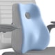 thumbnail image 1 of Cojín de espuma viscoelástica para la espalda, cojín para silla con respaldo bajo, mejora la postura al sentarse en el sofá, el coche, la conducción y Azul, 1 of 8
