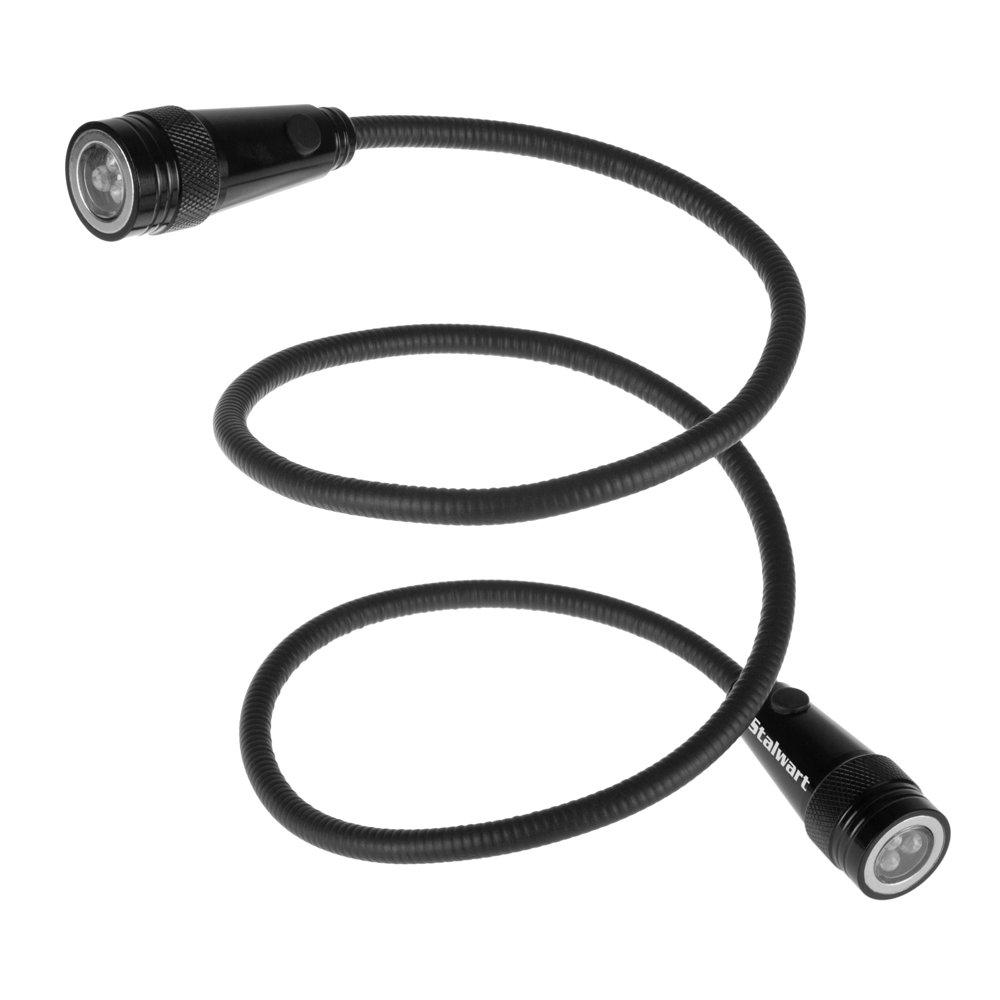 Dual Head LED Flashlight with Two Bases and Adjustable