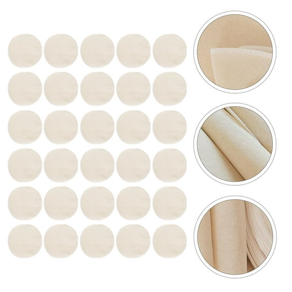 UPOUART 30Pcs Breathable Steamer Cloths Cotton Round Design for Home Cooks