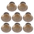 thumbnail image 4 of 8 Pcs Poignée de Tiroir à Tête Ronde Antique Bouton de Meuble à Trou Unique (Bronze), 4 of 8