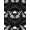 Black White, Pattern 4, variant on ODIKA 8'x10' Washable Area Rug Durable, Non-Slip Moth Gothic Galaxy Phase Mystical Symmetry Witchy Death Academia Refined for Living Room, Under Sectional, Family