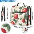 thumbnail image 2 of FORMRS Zipper Binder with Shoulder Strap 2-inch Ring 500 Sheet Capacity File Bag, Apples Flower Pattern, 2 of 5