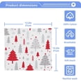 thumbnail image 5 of SKYSONIC Christmas Tree Washcloths Set of 2, Highly Absorbent Soft Cotton Fingertip Towels for Bathroom, Kitchen, Gym, Spa, Home Decor, 12 x 12 Inch, 5 of 7