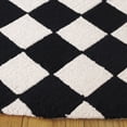 thumbnail image 3 of SAFAVIEH Ebony Camille Checkered Area Rug, Black/Ivory, 6' x 6' Round, 3 of 10