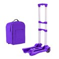 thumbnail image 2 of Carro utilitario de camiones de mano duraderos con caja de carga 35 kg carrito de carrito de mano carrito para Púrpura Yotijar camión de la carretilla de compras, 2 of 10