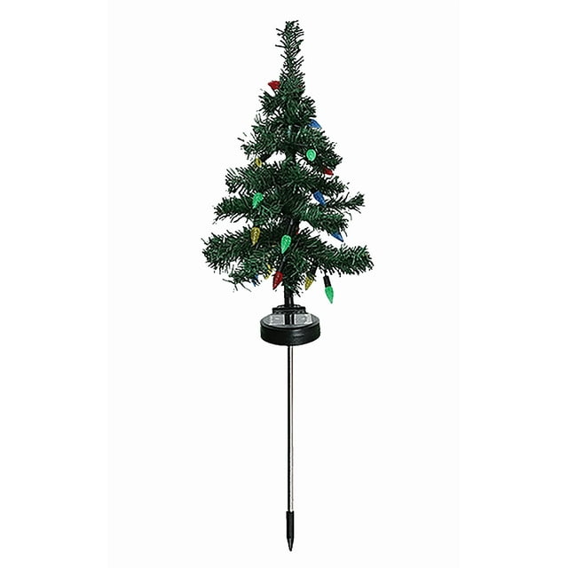 Feltree Solar Powered Automatic LED Christmas Tree Light for Outdoor Garden Holiday Decoration