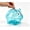 Blue, variant on Kid Friendly Money Bank, Small Coin Jar, Piggy Shape, for Financial Literacy, Orange
