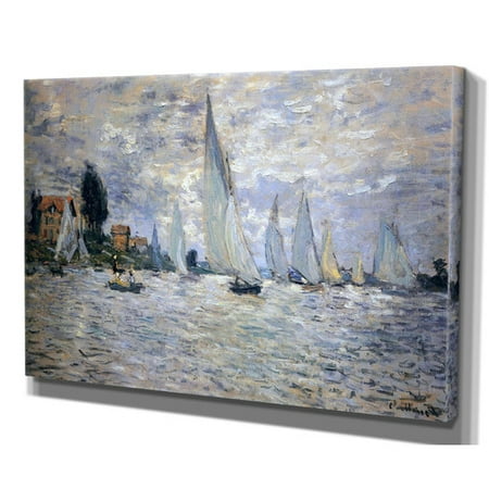 Wexford Home 'Boats Regatta' by Claude Monet Framed Painting