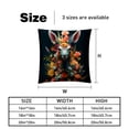 thumbnail image 5 of Floral Animal Bed Pillow Covers Set - 2 Decorative Throw Pillow Patterns - Available in 16x16, 18x18, and 20x20 Inches for Any Occasion - Decorative Pillows, Bed Pillow, 5 of 6