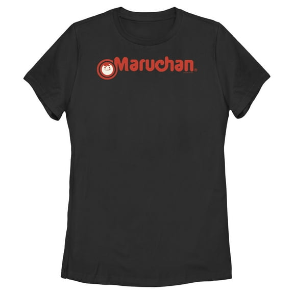 Women's Maruchan Red Logo  Graphic Tee Black Large