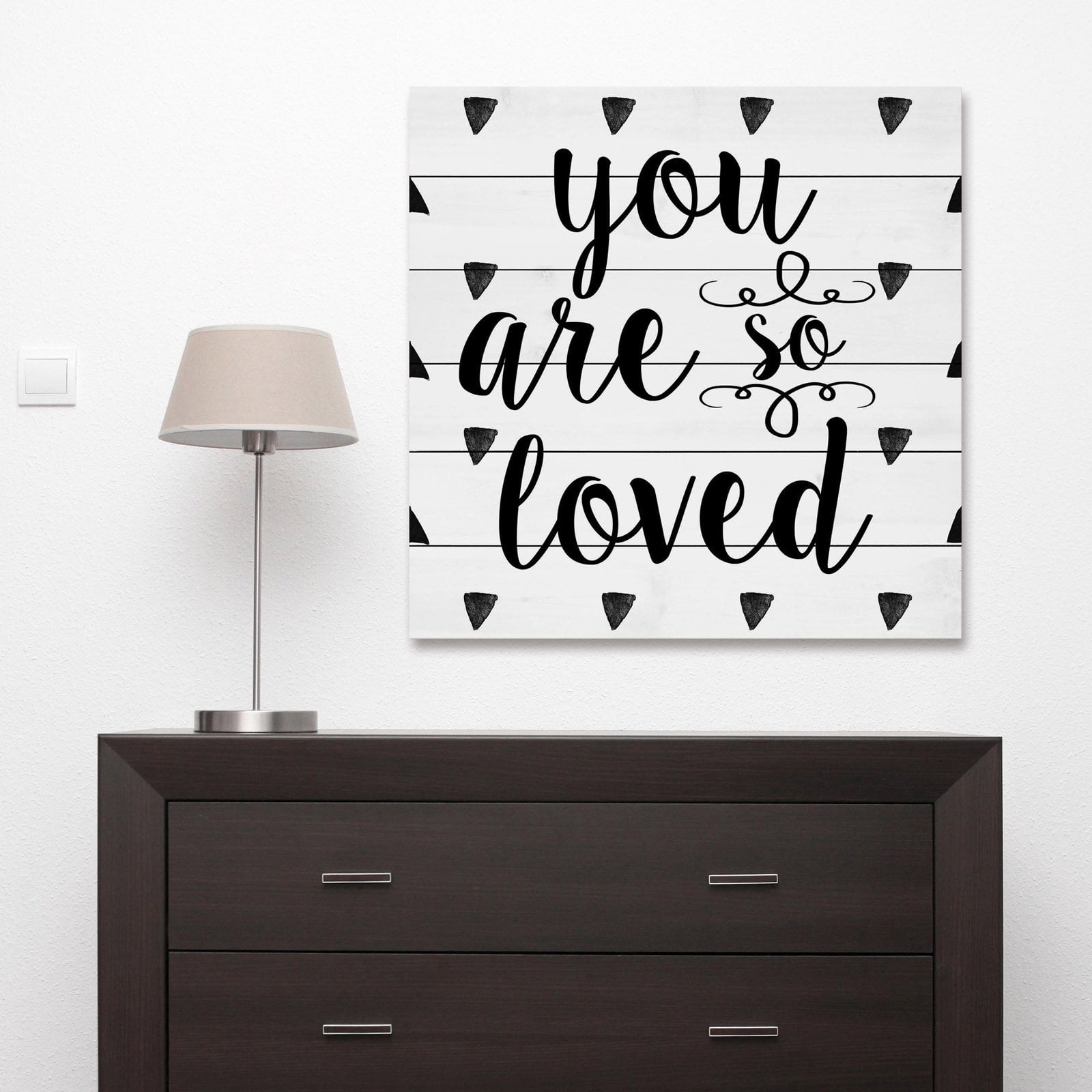 Marmont Hill "So Loved" by Diana Alcala Painting Print on White Wood