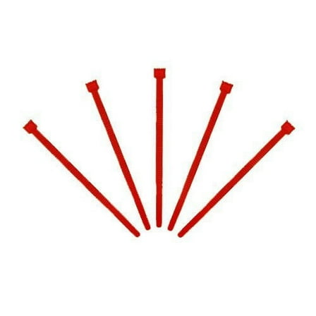 Cable Tie 4" 18 lbs Rated Nylon Tie Wrap 100pcs - Red
