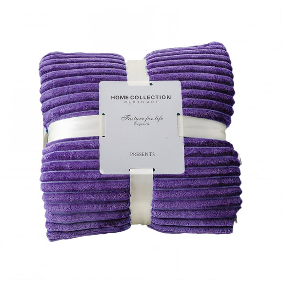 AUQ Throw Blanket,Minimalist Solid Hue Throw Blankets,Elegant Room Decor Couch Throw Blanket,Purple,47*78in