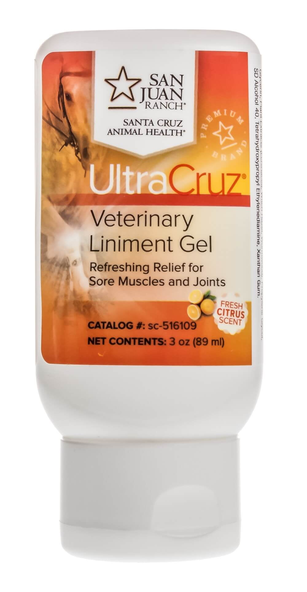 UltraCruz Veterinary Liniment Gel for Horses, 3 oz