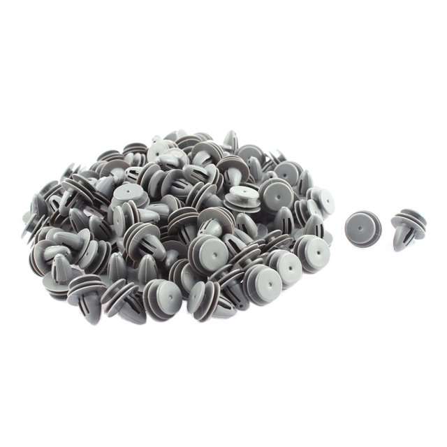 100Pcs Vehículo Puerta Panel Burlete Sujeción Grapa Clip Gris 16mm 9mm