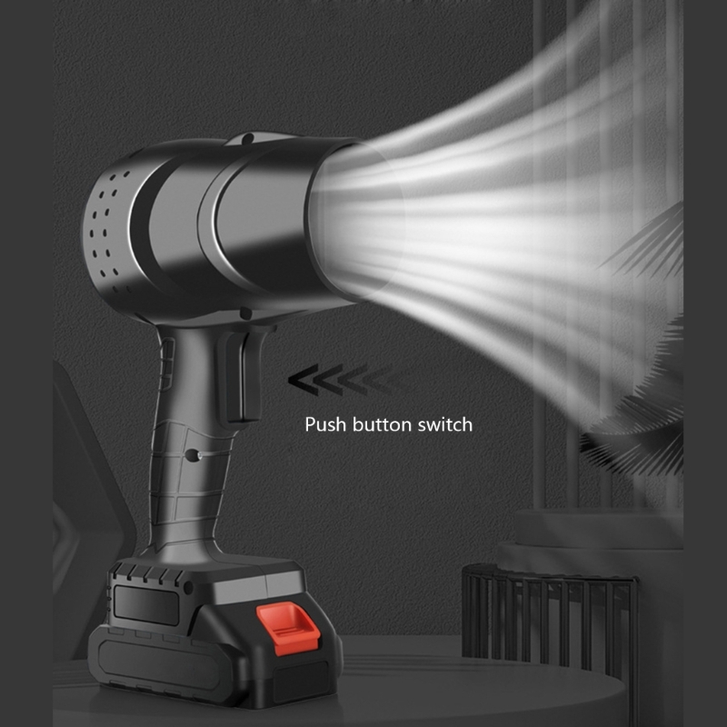 Easy Carry Cordless Leaf Blower Plastic Turbos Power Air Dusters High Performances Cordless Leaf Blower for Camping & Home