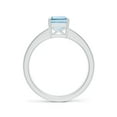 thumbnail image 2 of ANGARA Natural Octagonal 1.35 ct Aquamarine Engagement Ring with Diamonds in 14K White Gold for Women (Size-8x6mm) | March Birthstone, Anniversary, Jewelry Gift for Women | Natural Aquamarine Ring, 2 of 11