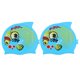 thumbnail image 1 of Gorro de natación de dibujos animados de silicona impermeable Unisex para niños, gorro de natación de peces y animales para niños y niñas, azul lago oso de fresa  Electrónica, 1 of 5