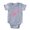 Heather Grey, variant on CafePress - P Pink Initial_Tr - Cute Infant Baby Football Bodysuit