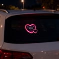 thumbnail image 3 of Solar Powered Heart Shaped LED Ambient Light – Neon Decorative Lamp Suction Cup Easy Installation For Sedans Trucks RVs In, 3 of 8