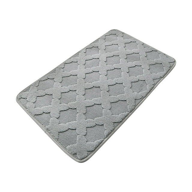 Alfombrillas de Piso para Casa Color Sólido Absorbente Alfombra de Baño, 38x58cm Multi Color Patrón Alfombra de Puerta Frontera para la Ducha de Entrada, Alfombra de Piso de Baño