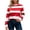#404-Red, variant on Warop Women's Striped Shirt Long Sleeve Crewneck Pullover Top Slim Fit Casual Basic Tees Fall Outfits