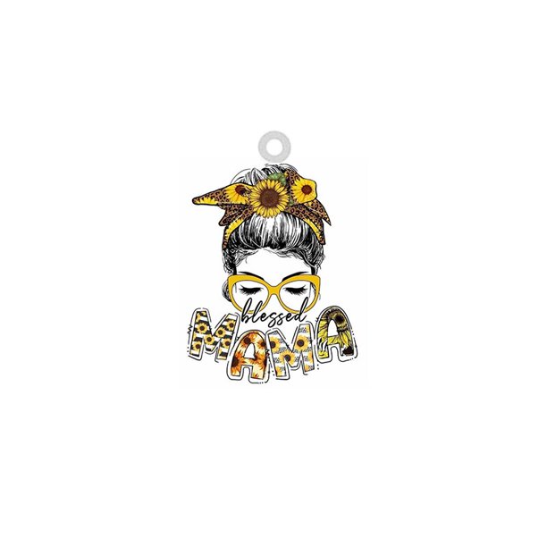 10PCS MAMA MOM LIFE Acrylic Dangle Charm Scarf Mother's Day Epoxy Charms For DIY Earrings Bracelet Women Jewelry