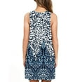 thumbnail image 4 of Qiopertar Robe d'Été Décontractée Sans Manches à Col Rond Imprimée pour Femmes, Robe Ample en Solde, Livraison Gratuite à Moins de 5$, jusqu'à 90 % de Réduction, 4 of 6