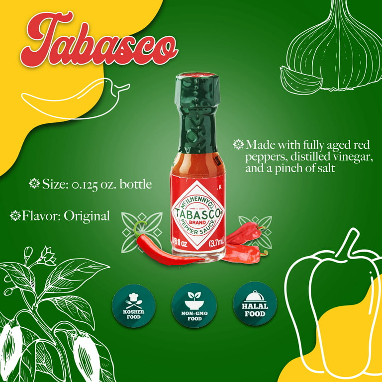 Tabasco Hot Sauce Keychain Real Bottle of