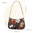 thumbnail image 3 of FORMRS Womens Shoulder Bag with Chain Strap Clutch Purse Cute Tote Handbag, Red Flowers Pattern, 3 of 7