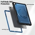 thumbnail image 3 of XYX Case for Samsung Galaxy Tab A11+ Plus 11 Inch 2025/A9+ Plus 2023 with Rotating Stand, Shoulder Strap, 2in1 Shockproof Cover, Navy Blue, 3 of 7