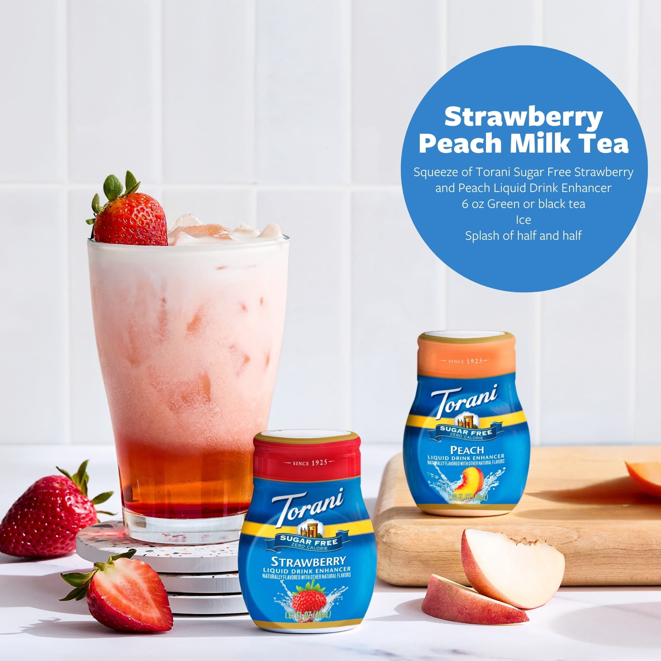 Torani Sugar Free Strawberry Liquid Drink Enhancer, 1.62 fl oz