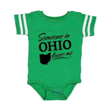 

Inktastic Someone in Ohio Loves Me Gift Baby Boy or Baby Girl Bodysuit