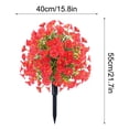 thumbnail image 3 of Artificial Flowers with Ground Spikes for Outdoor - UV-Resistant Fake Plants, No Fade Faux Plants for Porch, Garden, Yard & Patio Decor, 3 of 9