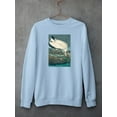 thumbnail image 3 of A Wood Ibis Sweatshirt Women -John James Audubon Designs, Female Medium, 3 of 4
