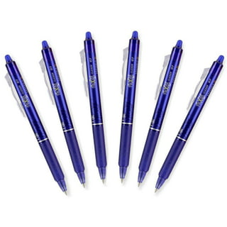 FriXion Clicker Erasable Gel Pen, Retractable, Bold 1 mm, Blue Ink, Blue  Barrel, Dozen