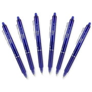 Pilot FriXion Clicker Retractable Erasable Gel Ink Pens - 6 Pack