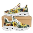 thumbnail image 1 of Zapatillas de deporte con pintura al óleo de girasol para mujer, modernas, bonitas, versátiles, informales, transpirables, para exteriores y verano., 1 of 6