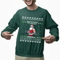 thumbnail image 2 of Christmas Sweatshirt, Santa's Gym Let's Burn Some Cookies Christmas Sweatshirt, Funny Weightlifting Ugly Holiday Jumper, Festive Fitness Gift for Gym Lovers & Bodybuilders, 2 of 5