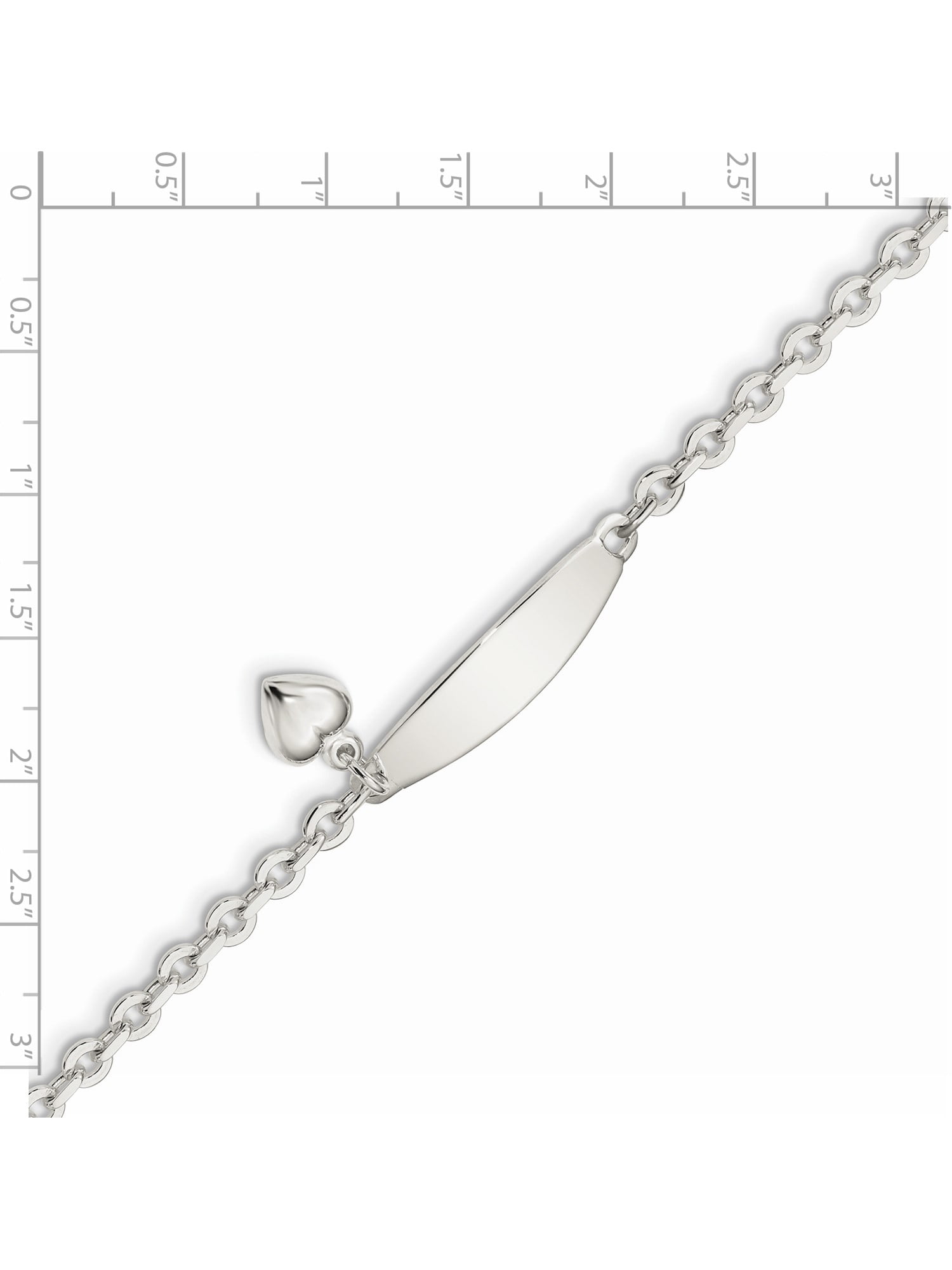 18K Yellow Gold 7.25 inches IJ| SI 0.472 cttw Round-Cut-Diamond identification-bracelets Size