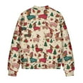 thumbnail image 5 of DISNIMO Dachshund Floral Printed Jackets for Women Long Sleeve Sweatshirts Zip Up Outwear Coat for Fall Winter, S, 5 of 7
